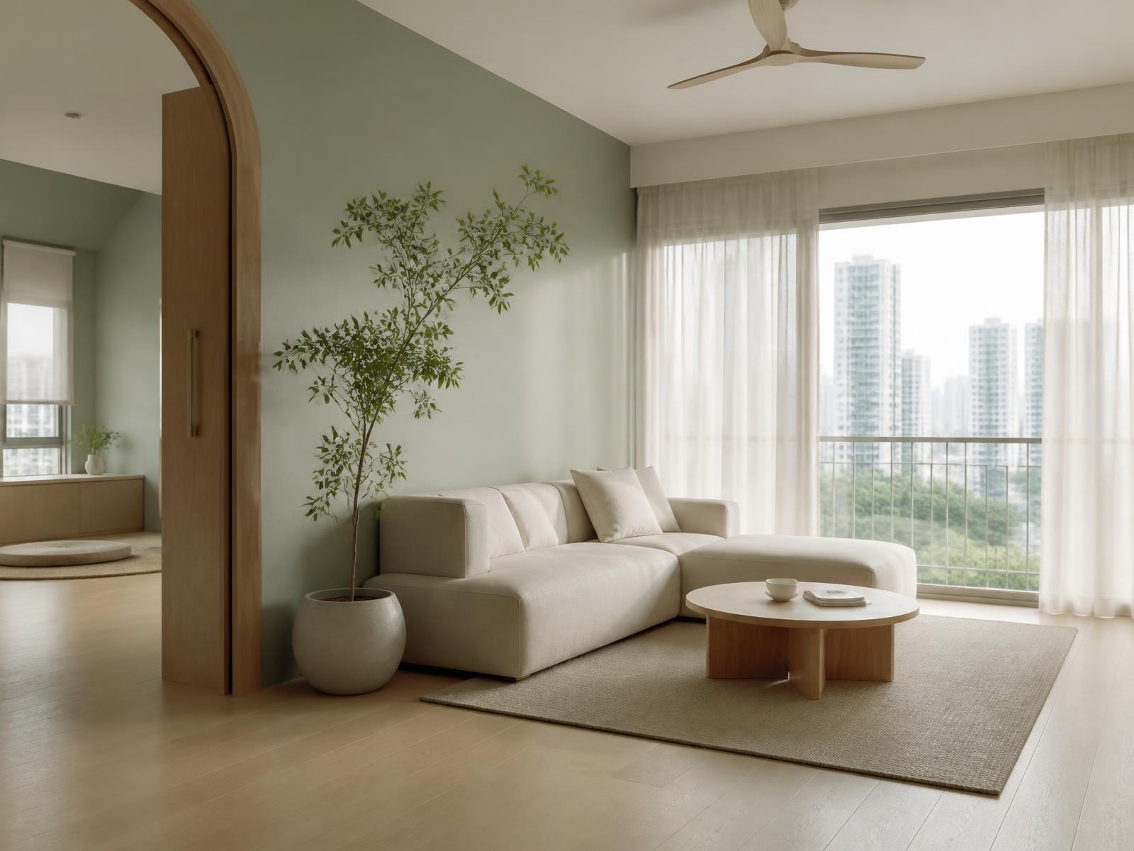 A calm, naturally lit Singapore home cared for by Pico X Health